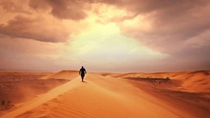 Camino en el desierto